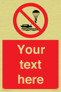 Custom No parasailing